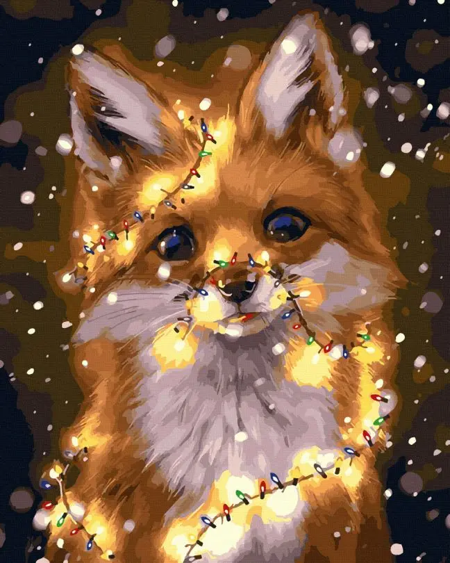 Картина по номерам Brushme Лисенок 40x50 см (BRM43642)