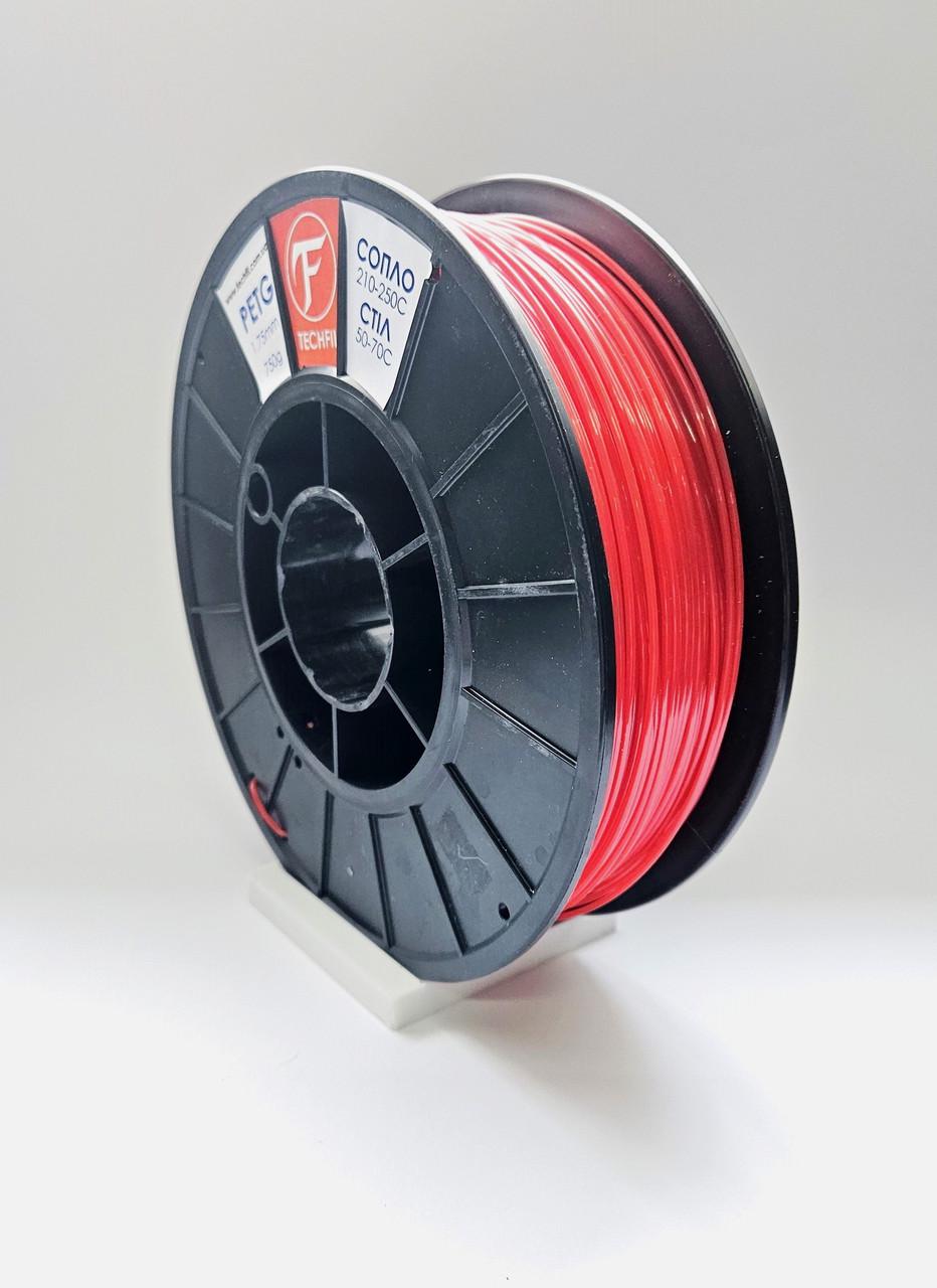 Нить для 3D печати PETG Techfil марка 074 1,75 мм Красный