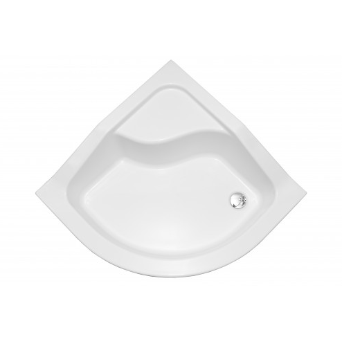 Душевой поддон Besco Oliver-1 PMD полукруглый акриловый с высоким сиденьем 80х80х25 см (1246722052)