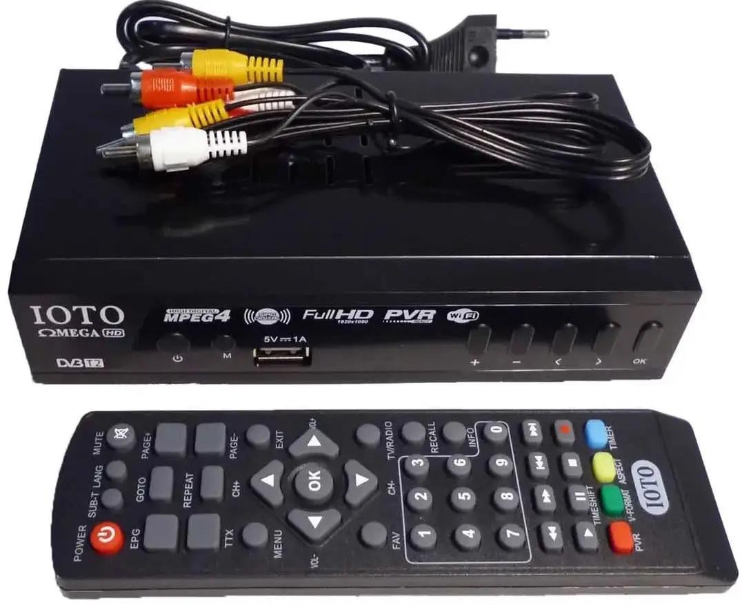 Приставка цифрова для телевізора IOTO 2558 DVB-T2 Wi-Fi IPTV HDMI USB тюнер тв з дистанційним пультом (2086614270)