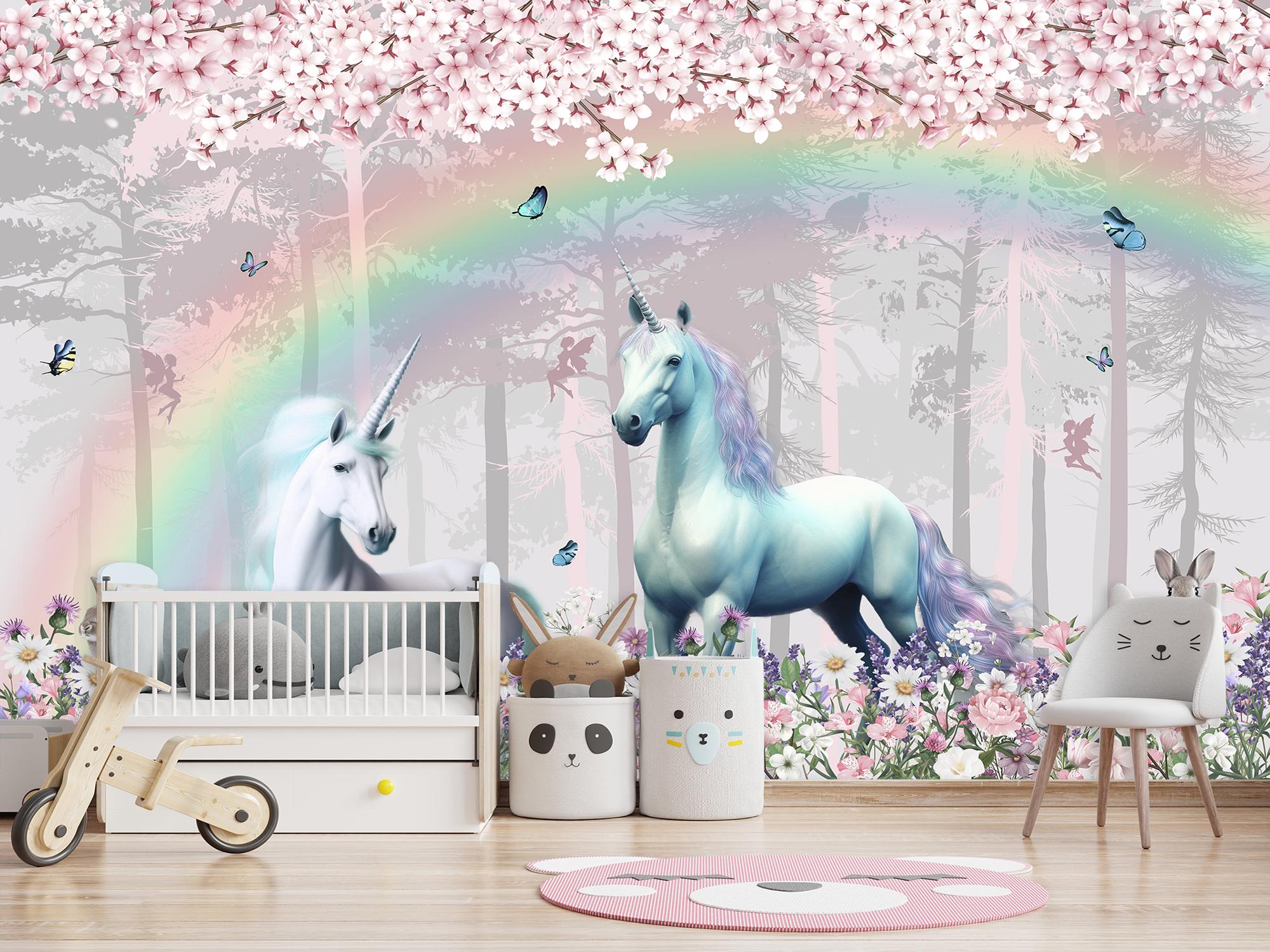 Фотошпалери флізелінові Upstream Єдинороги у зачарованому лісі 180х120 см (S5KID-057/2) - фото 6 Фотошпалери флізелінові Upstream Єдинороги у зачарованому лісі 180х120 см (S5KID-057/2) - фото 6