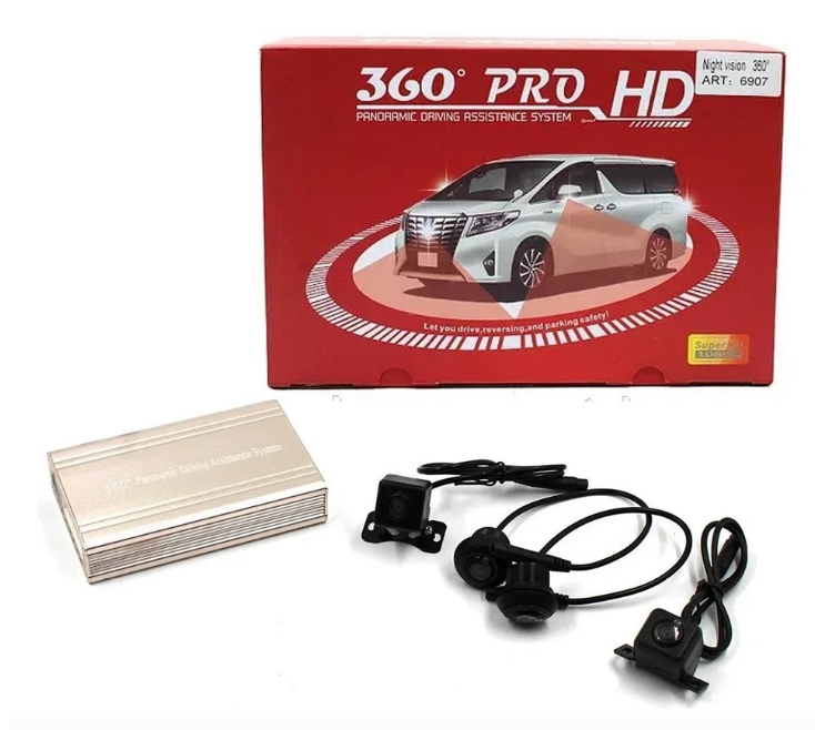 Система кругового обзора для автомобиля Car Cam 360° Panoramic Night Vision Pro HD 6907 (37984417)