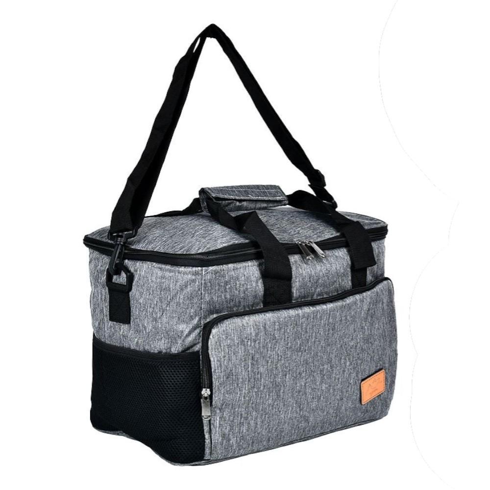 Термосумка R98908 с плечевым термоизоляционным ремнем 34×25×25 см Серый (R98908)