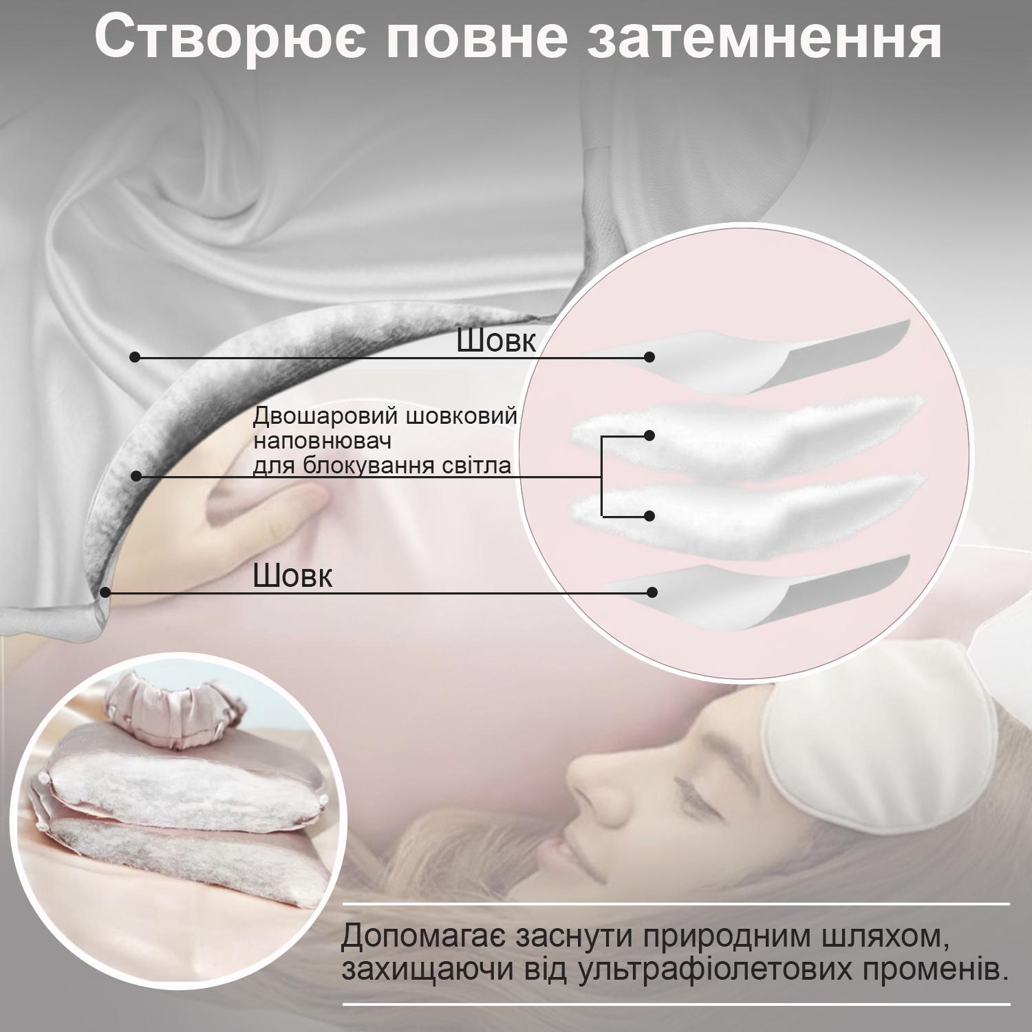 Маска для сна тканевая Белый (58_3_0_5C) - фото 4 Маска для сна тканевая Белый (58_3_0_5C) - фото 4