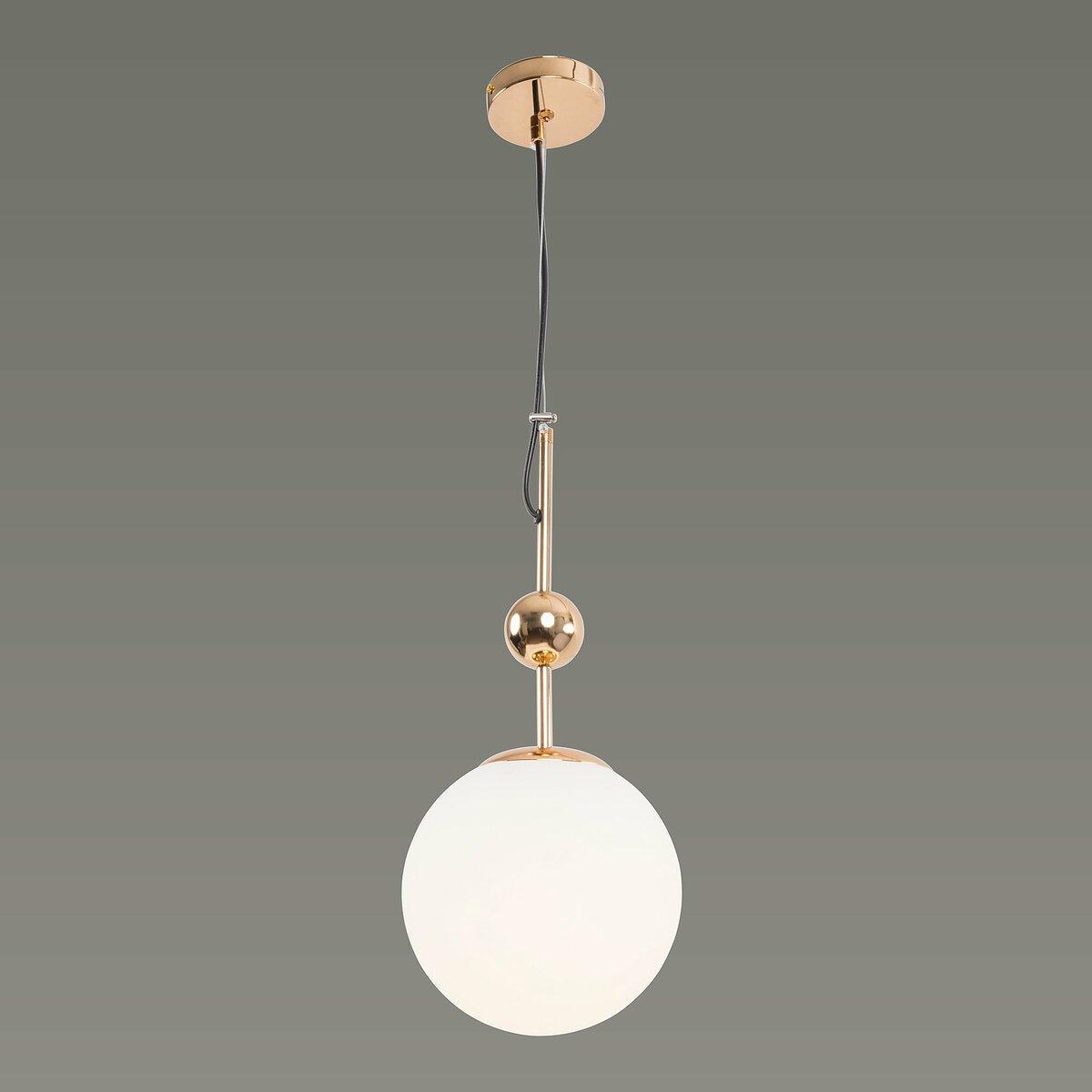 Подвесной светильник Sirius с круглым плафоном под лампу Е27 Белый (S2253-1)