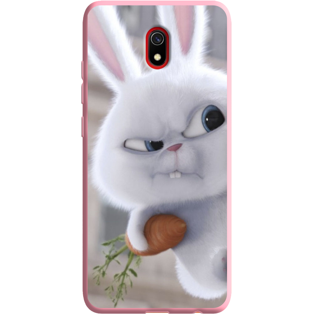 Чехол Boxface Xiaomi Redmi 8A Rabbit Snowball Розовый силикон (38341-up1116-38675)