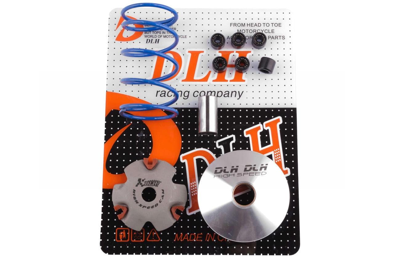 Вариатор передний тюнинг DLH Honda LEAD AF48/DIO AF54/56 +палец/ролики 6 шт. пружина торкдрайвера (2177146771)