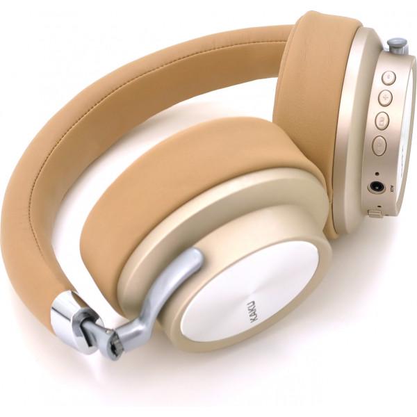 Навушники ігрові Ikaku Bluetooth KSC-221 LONGYU Gold/Silver - фото 2