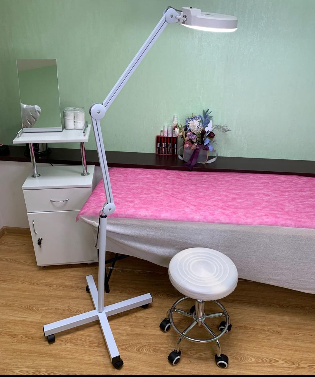 Лампа-лупа для косметолога YRE на пантографе 5 диоптрий - фото 3