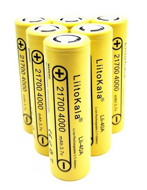 Акумулятор високострумовий LiitoKala lii-40A 21700 Li-Ion 4000 mAh 20A (12202252) - фото 8