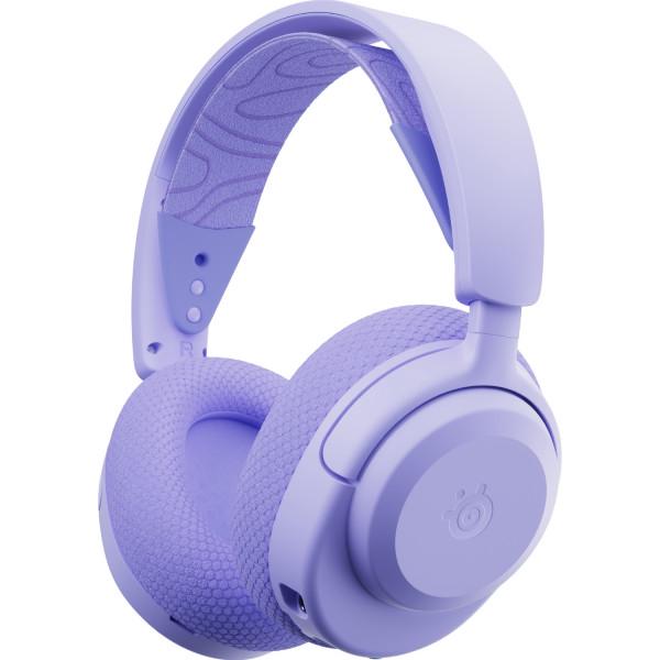 Навушники бездротові ігрові з мікрофоном SteelSeries Arctis Nova 3P Wireless 2,4 ГГц Bluetooth MultiPlatform Purple (61692) - фото 2
