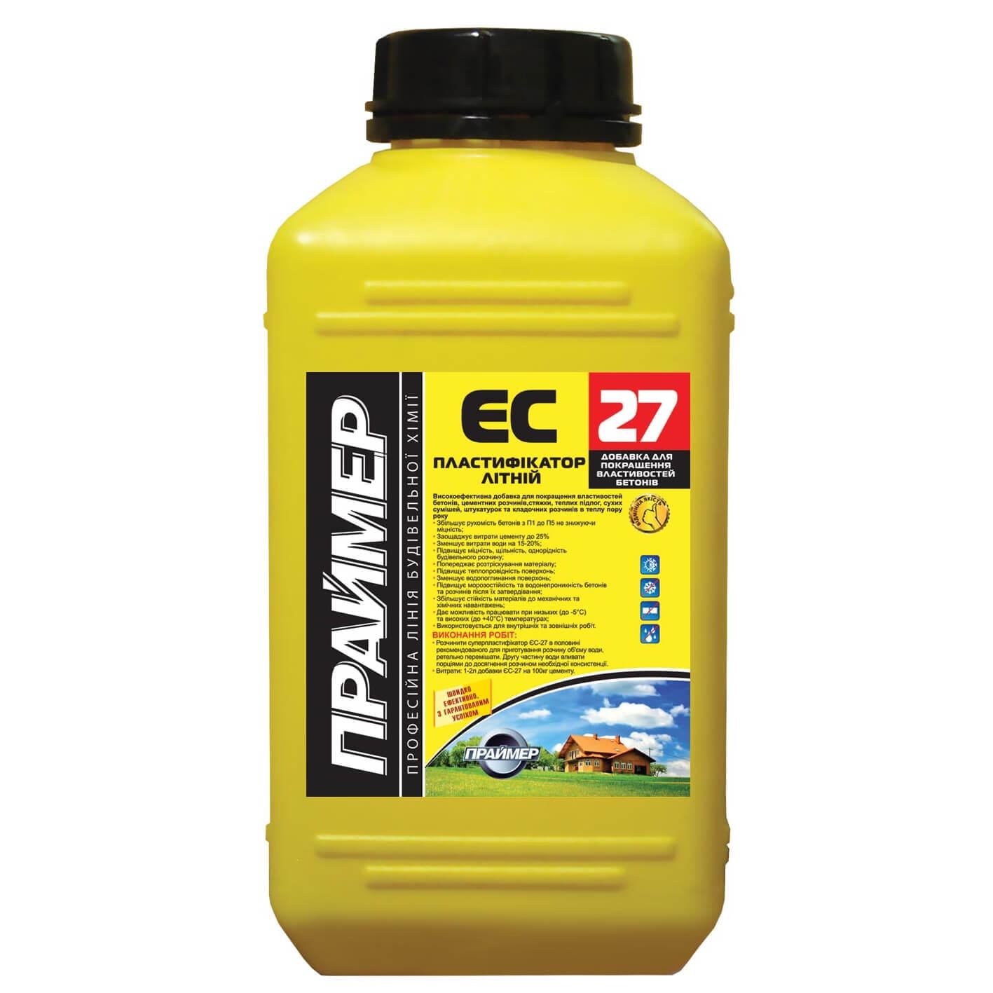 Пластификатор летний ПРАЙМEP ЕС-27 1 л (792)
