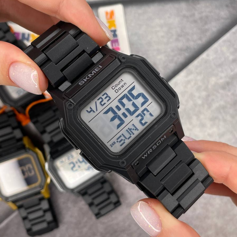 Наручний годинник чоловічий Skmei спортивний з підсвічуванням водонепроникний Чорний (2264) - фото 8 Наручний годинник чоловічий Skmei спортивний з підсвічуванням водонепроникний Чорний (2264) - фото 8