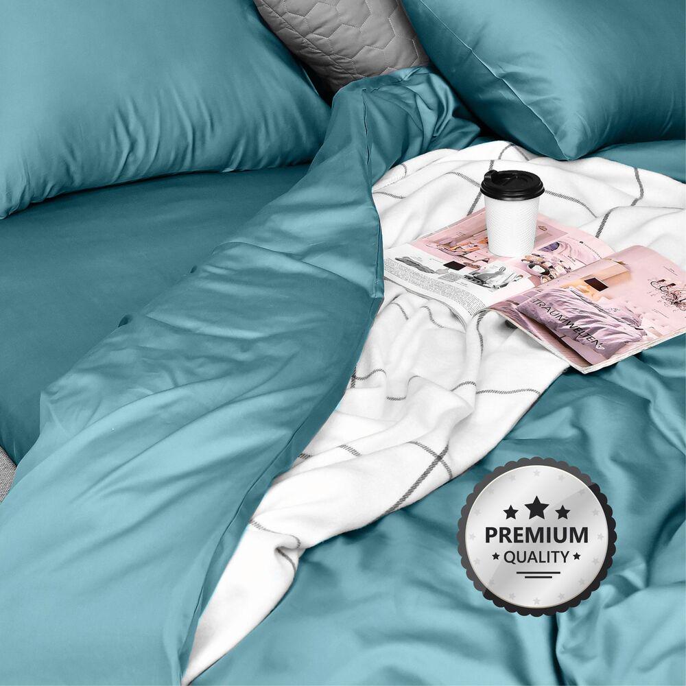 Комплект постільної білизни IDEIA сатин бавовна преміум євро 200х220 см М’ятний (26825) - фото 6 Комплект постільної білизни IDEIA сатин бавовна преміум євро 200х220 см М’ятний (26825) - фото 6