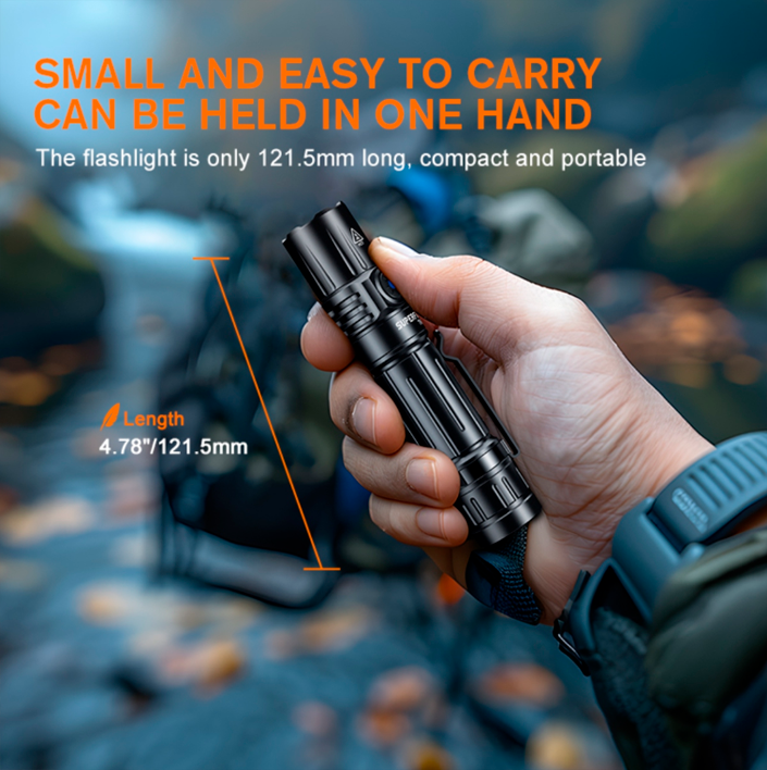 Ліхтар ручний акумуляторний SuperFire TN02 1800 Lumen IP44 (2511622515) - фото 7 Ліхтар ручний акумуляторний SuperFire TN02 1800 Lumen IP44 (2511622515) - фото 7