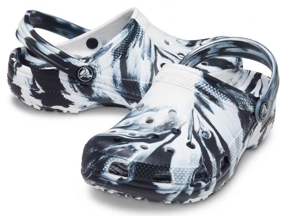 Крокси жіночі Crocs Classic Clog Marbled р. 38-39 Білий (24197)