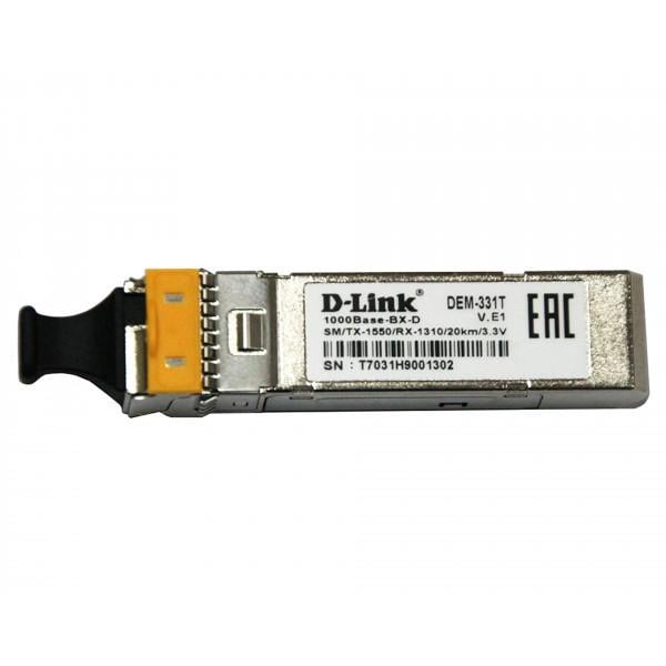 Трансивер оптический D-Link DEM-331T/A1A SFP 1,25 Гбит/с одномодовый 40км (579290) Трансивер оптический D-Link DEM-331T/A1A SFP 1,25 Гбит/с одномодовый 40км (579290)