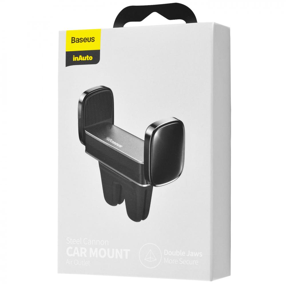 Автотримач Baseus Steel Cannon Air Outlet Car Mount 4,7-6,5" Black - фото 2