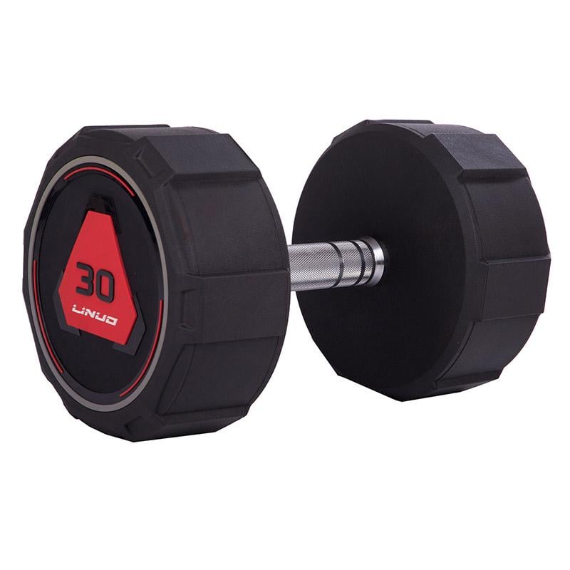 Гантель цельная LI NUO TA-3618 30 кг Черный (56508165)