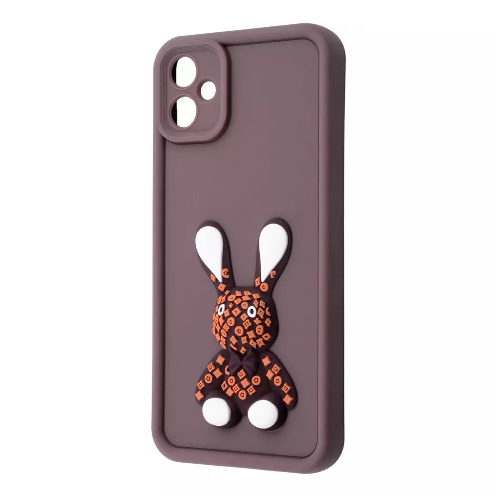 Захисний чохол PRC Pretty Things Case з рельєфним дизайном для Samsung Galaxy A06 Brown/Rabbit Захисний чохол PRC Pretty Things Case з рельєфним дизайном для Samsung Galaxy A06 Brown/Rabbit