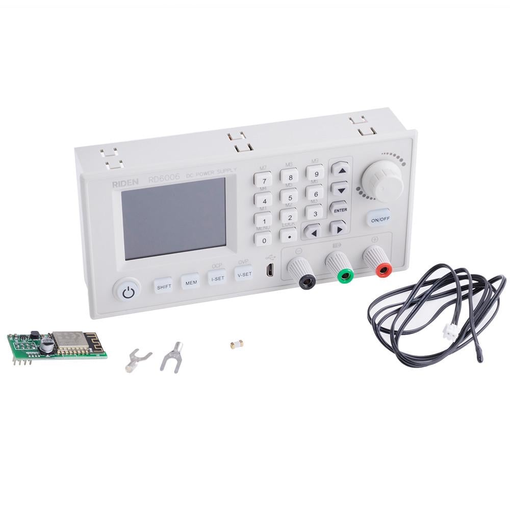 Блок питания лабораторный модульный программируемый RIDEN RD6006W Wi-Fi 360 Вт/0-60 В 6А Белый (168-31-182-246)