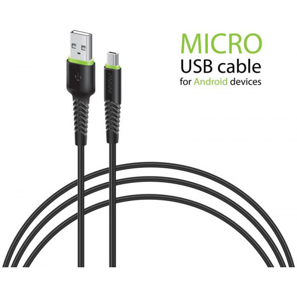 Кабель Intaleo CBFLEXM1 USB-microUSB 1,2 м Black (1283126487453) - фото 1