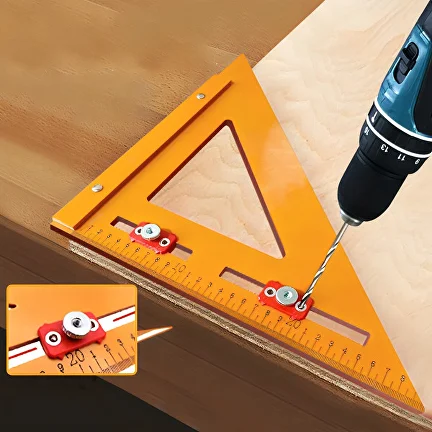 Угольник строительный для измерения и разметки под сверление отверстий 50 см (AN00161) - фото 6 Угольник строительный для измерения и разметки под сверление отверстий 50 см (AN00161) - фото 6