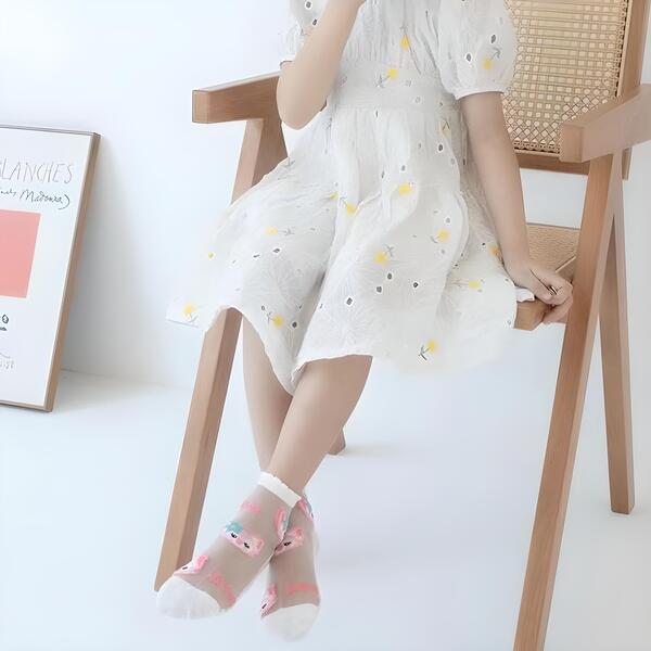 Носки детские M на стопу 13-15 см 5 пар Розовый (L00021-1) - фото 4 Носки детские M на стопу 13-15 см 5 пар Розовый (L00021-1) - фото 4