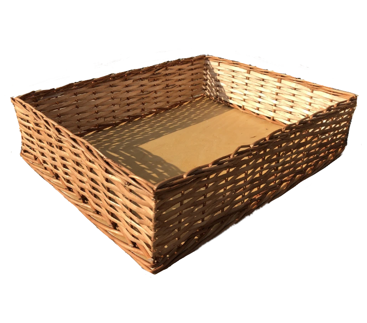 Лоток плетеный из лозы 50x60x12 см