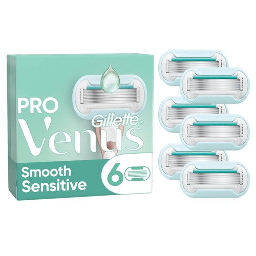 Картриджи сменные для бритья женские Venus Deluxe PRO Smooth Sensitive 6 шт.