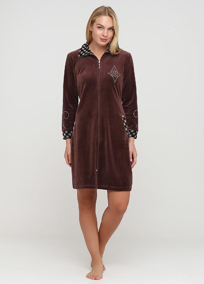 Халат Cotpark XL Коричневый (3232-36) Халат Cotpark XL Коричневый (3232-36)