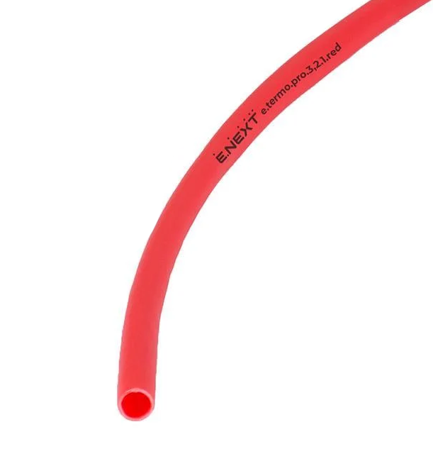 Изоляционная трубка термоусадочная E.NEXT e.termo.pro.4,8.1,6.red Ø 4,8/1,6 мм с клеевым слоем 1 м Красный (p092011)
