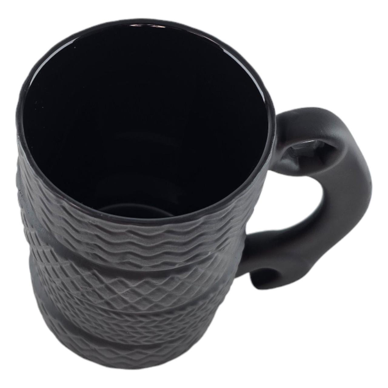 Чашка керамическая Шины с гаечным ключом 12,5х12х8 см (32937B) - фото 5