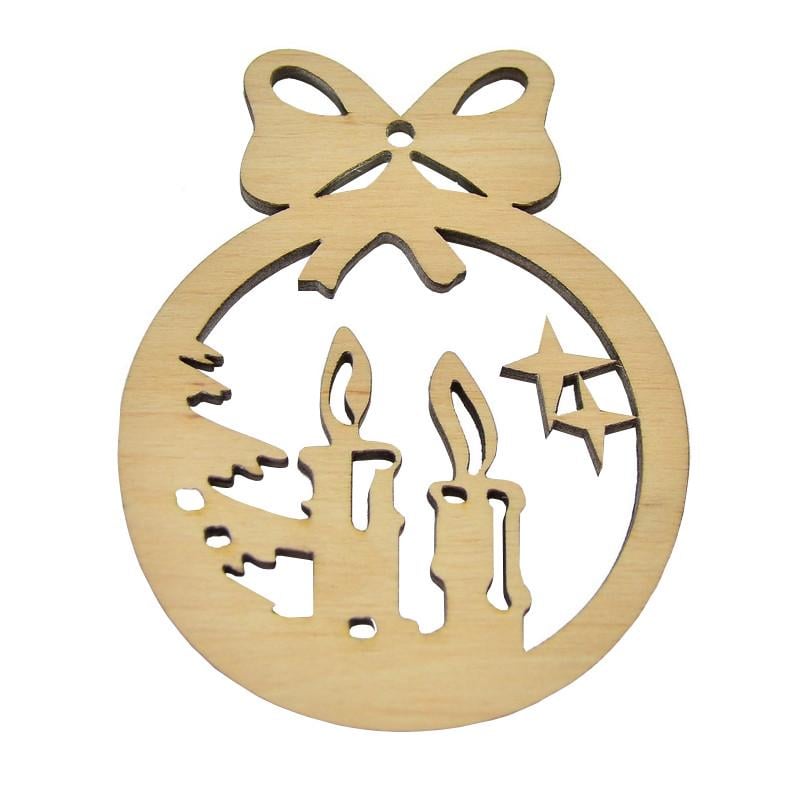Деревянная заготовка для новогодней игрушки Bambi ZAGG-HN