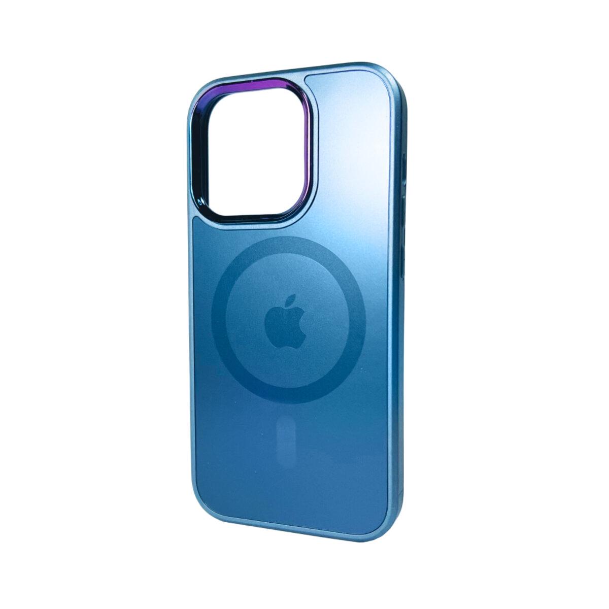 Противоударный чехол для Apple iPhone 14 Pro AG Glass Sapphire MagSafe / Blue