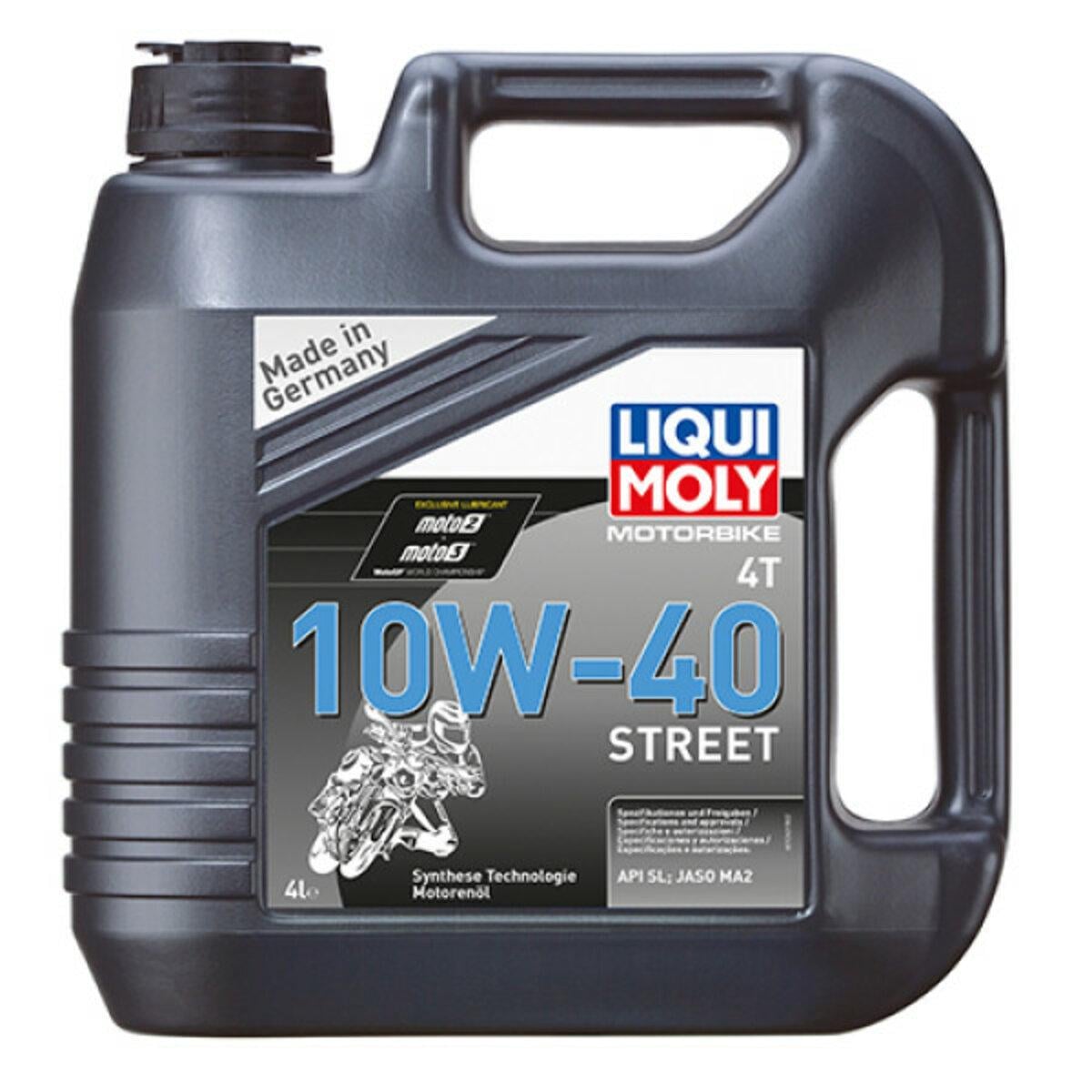 Олива для 4-тактних двигунів Liqui Moly Motorbike 4T 10W-40 Street 4 л