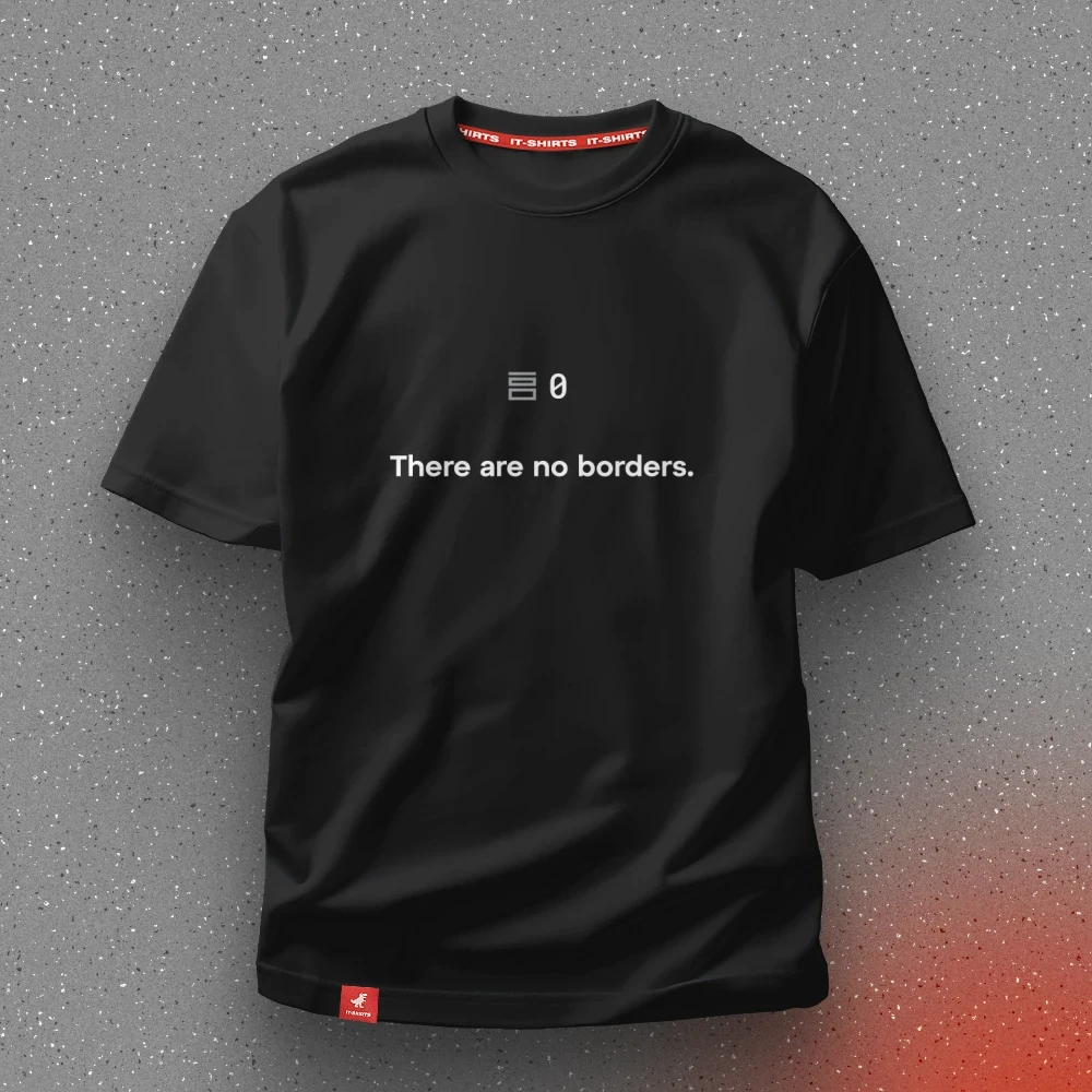 Футболка дизайнера There are no borders когда border-width: 0px XXL Черный (IT-292T-B-XXL)