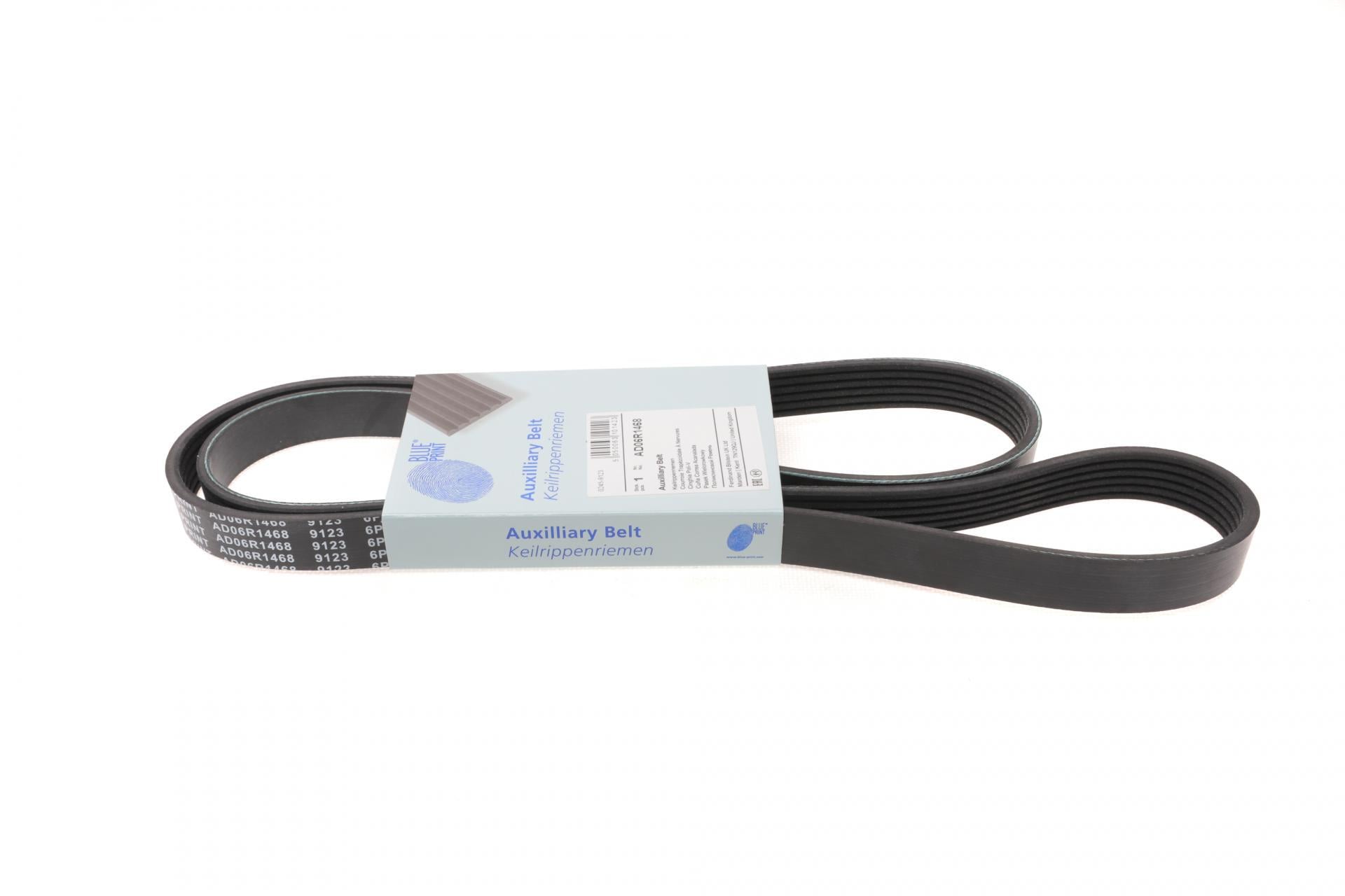 Ремень генератора BLUE PRINT для Fiat Ducato 2.0JTD 01- ALT, AC/Honda S2000 2.0 99- (AD06R1468)