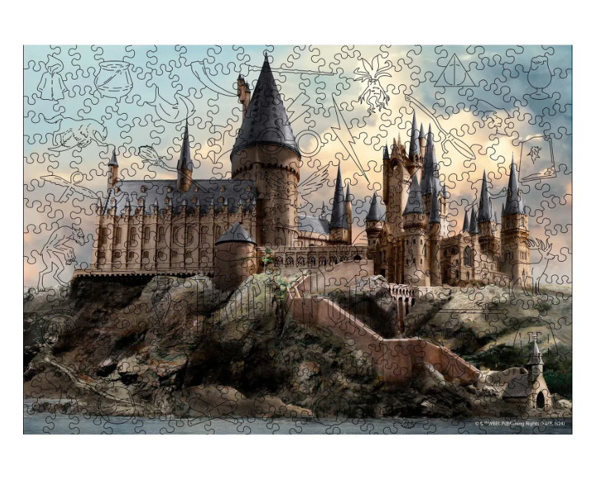 Пазл деревянный фигурный Woods Story Гарри Поттер Замок Хогвартс L (wshc111-L)