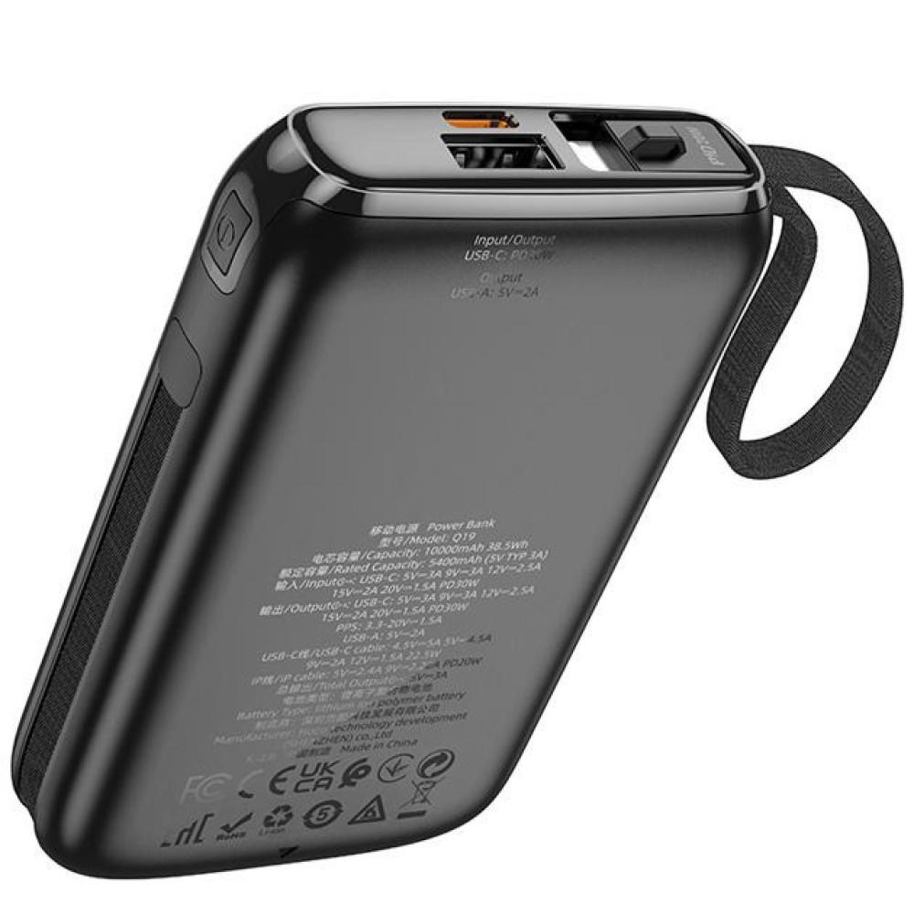 Повербанк Hoco Q19 10 000 mAh 30W з підтримкою швидкої зарядки Чорний (21-3-30000) - фото 3