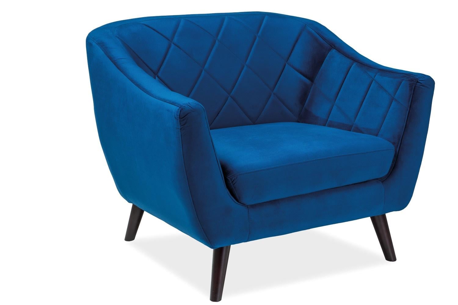 Кресло Molly Velvet 1 Синий (MOLLY1V86GR)