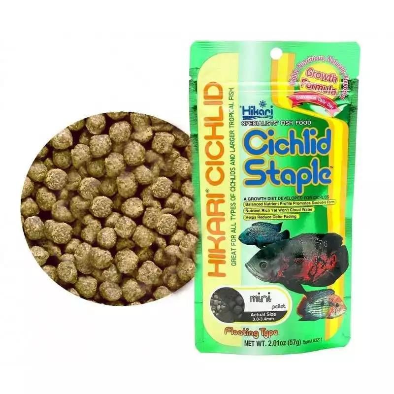 Корм Hikari Cichlid Staple М для взрослых цихлид 15-30 см/5,0-5,5 мм гранулы/57 г (03311) - фото 2 Корм Hikari Cichlid Staple М для взрослых цихлид 15-30 см/5,0-5,5 мм гранулы/57 г (03311) - фото 2