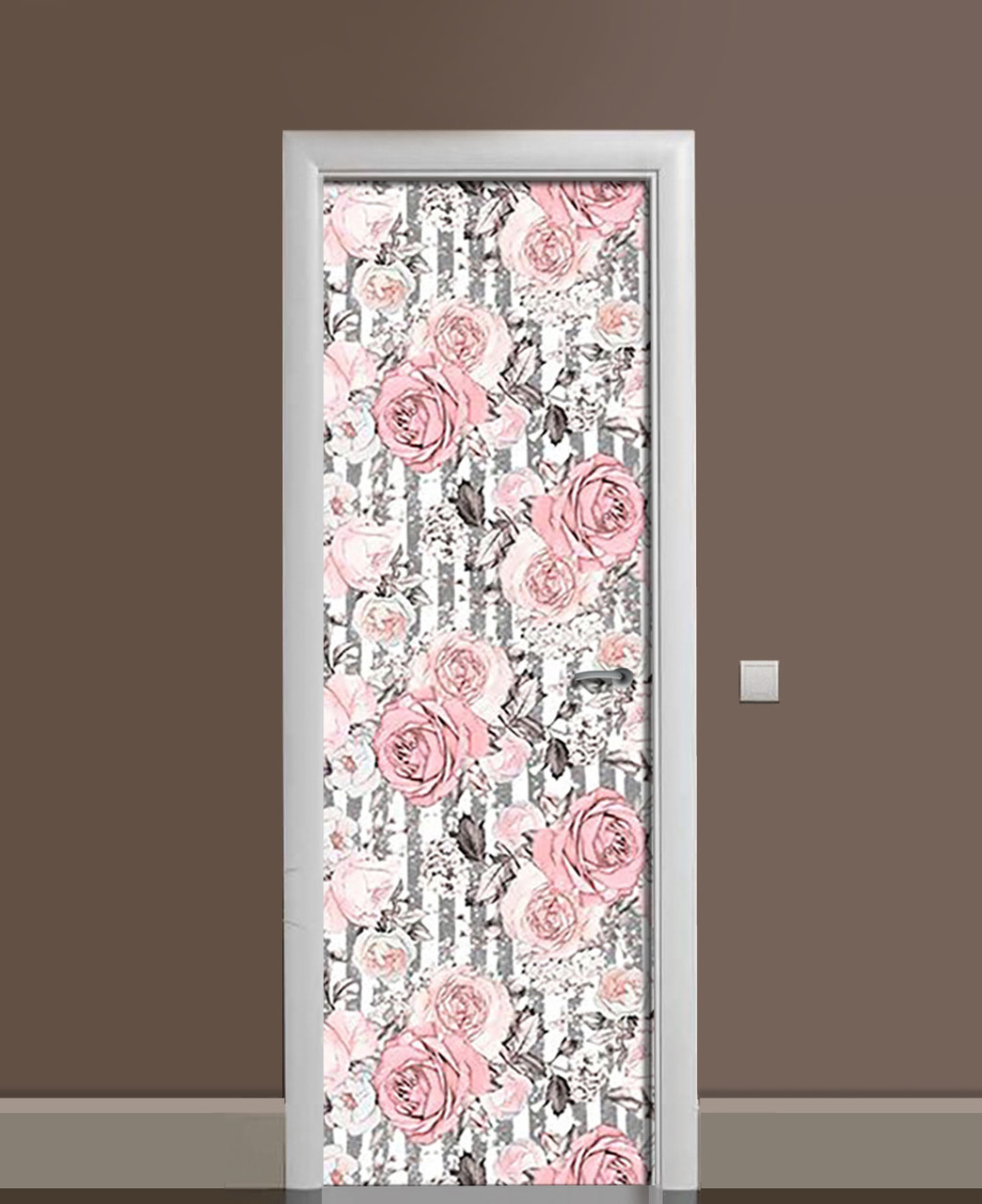 Наклейка 3D на двери Zatarga Винтажная скатерть виниловая 650х2000 мм (1323455137)