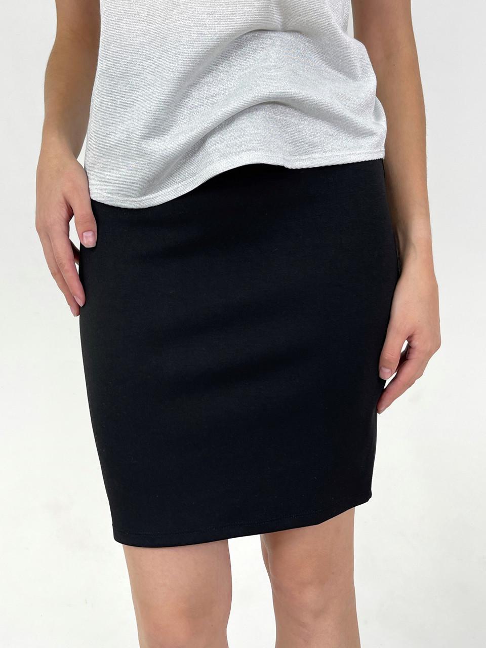 Юбка карандаш с разрезом 0079 XS Black