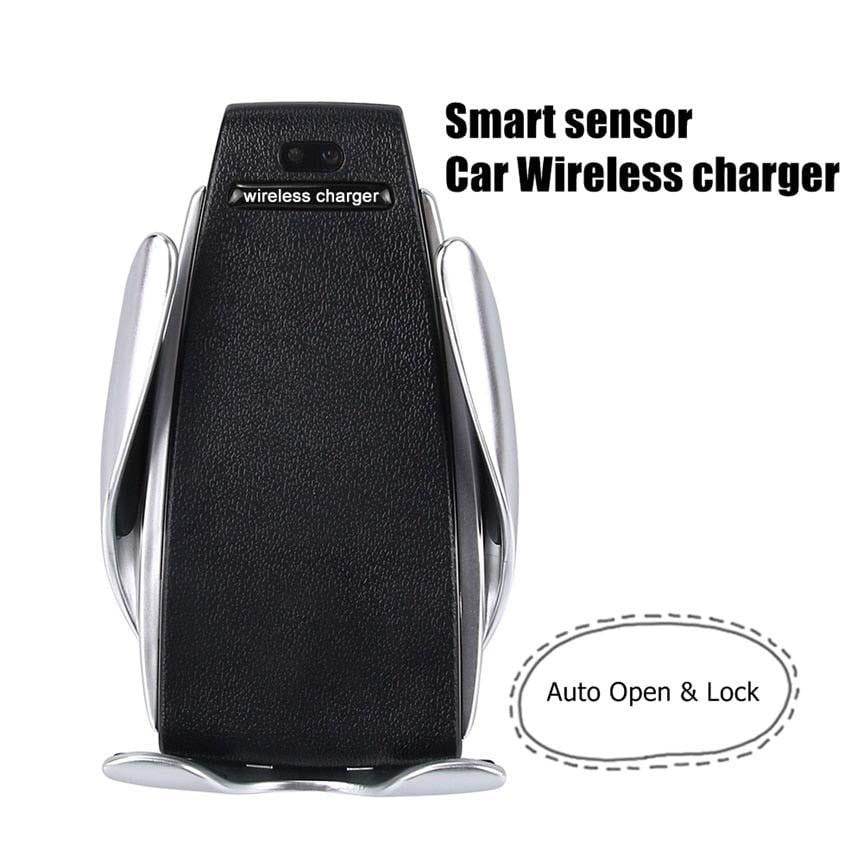 Автомобильный держатель телефона с беспроводной зарядкой Smart Sensor S5 Wireless Car Charger Silver - фото 6 Автомобильный держатель телефона с беспроводной зарядкой Smart Sensor S5 Wireless Car Charger Silver - фото 6