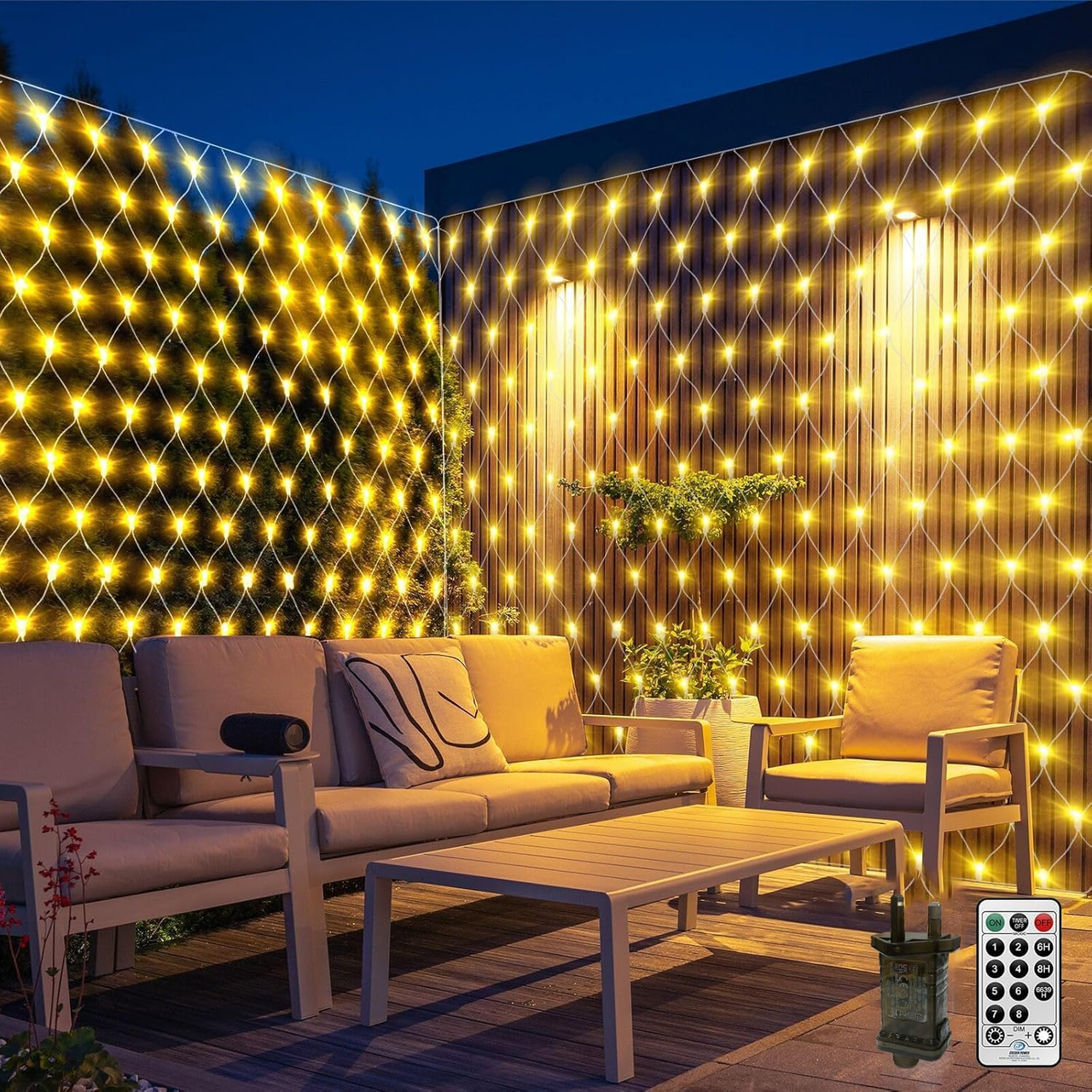 Гирлянда LED сетка 6х2 м в 300 ламп Теплый свет (2977211765) Гирлянда LED сетка 6х2 м в 300 ламп Теплый свет (2977211765)