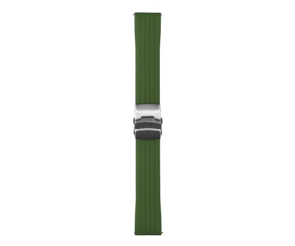 Ремешок универсальный Silicone/Metal lock для Samsung/Amazfit/Huawei 22 мм Green Ремешок универсальный Silicone/Metal lock для Samsung/Amazfit/Huawei 22 мм Green