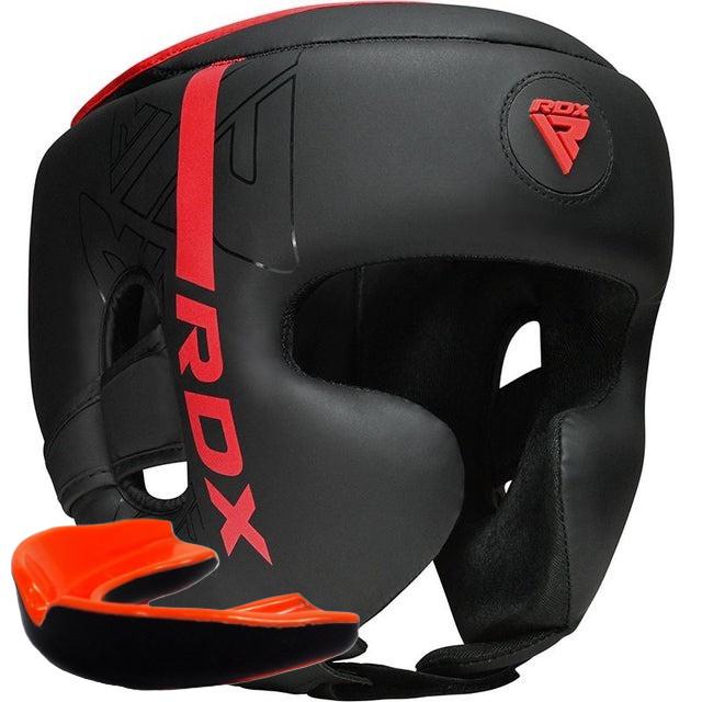 Боксерский шлем с капой RDX F6 KARA M Matte Red (24993775)