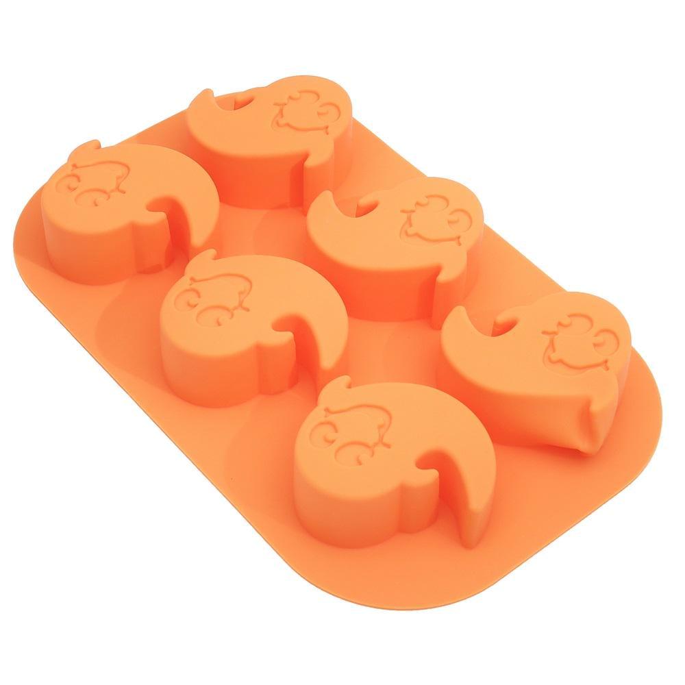 Форма для выпекания кексов Stenson Призрак 26,5х17х3 см Оранжевый (MH-5261)