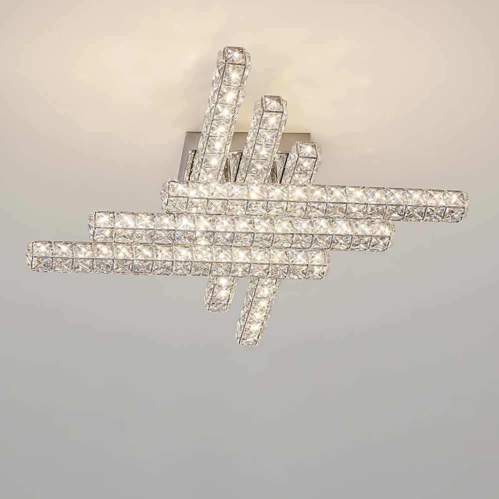Люстра потолочная светодиодная Lighthouse SY-20248/6A1 CR 108W 635х635х120 мм Хром
